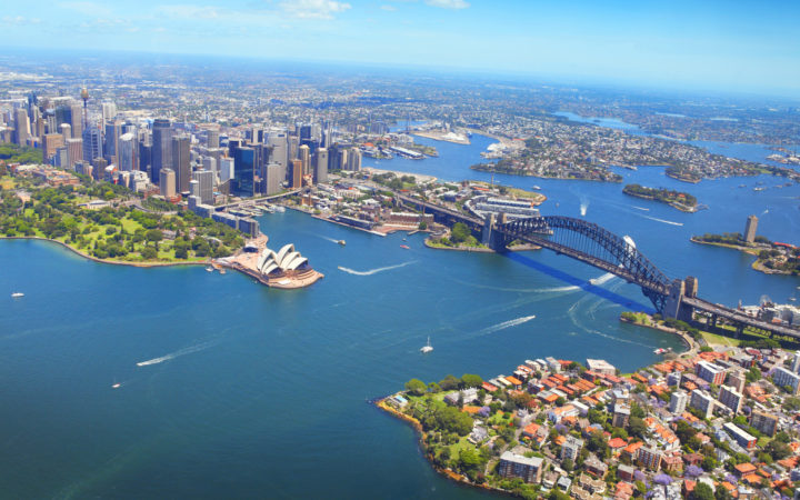 澳大利亚悉尼的鸟瞰图